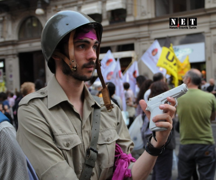 Alba Gay Pride Parade A Corpo Libero Stock Photo