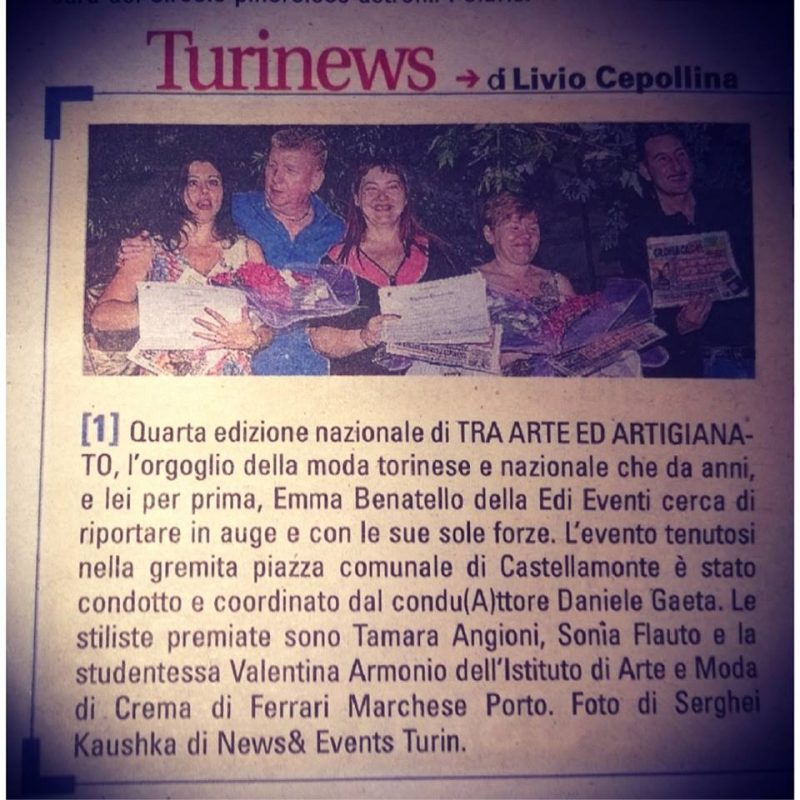 Kaushka Photography News Events Turin su giornale di Torino