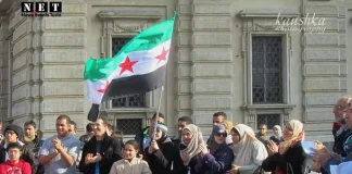 Молодежный флешмоб в Турине в поддержку Сирии Турин манифестация в поддержку Сирии