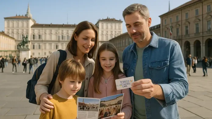 torino-piemonte-card Туристическая карта Torino + Piemonte Card для музеев Турина и Пьемонта Крупный план карты Torino + Piemonte Card на фоне путеводителя по музеям Турина и Пьемонта, символизирующей выгодный доступ к достопримечательностям региона.