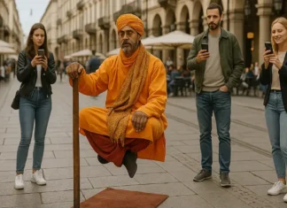 Тайна парящего факира в Турине: как работает трюк левитации