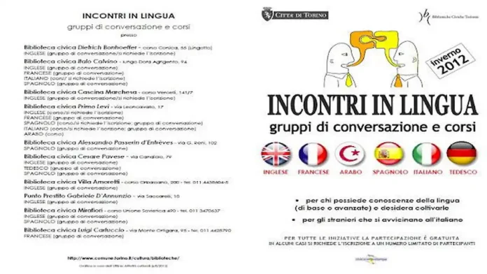 Бесплатная языковая школа Турина, легко выучить итальянский