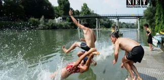 Купание в реке По в Турине: борьба с загрязнениями и акция против экологического кризиса Big Jump - купание в реке По в Турине.