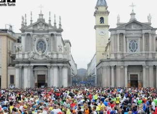 Туринский марафон: грандиозное спортивное событие в центре города Марафон в Турине - XXVII Torino Maratona 2013 foto video