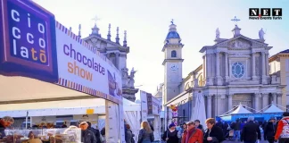 Гостевая площадь в Турине вся в шоколаде Фестиваль шоколада в Турине CioccolaTO 2013 Foto Video