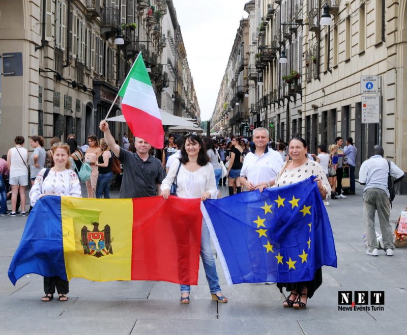 Молдаване Турина подписание ассоциации с ЕС Acordul de Asociere Moldova cu UE - Italia Torino. NET