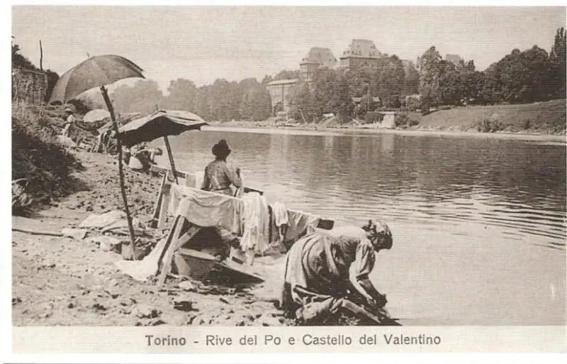 Когда то река по в Турине была с огромными пляжами