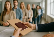 Итальянская виза для россиян: как получить визу в Италию и «итальянский шенген» на год, два или три Итальянская виза для россиян и итальянский шенген - как получить визу в Италию сцена подачи документов на шенген в Италии, без текста и логотипов, спокойная атмосфера