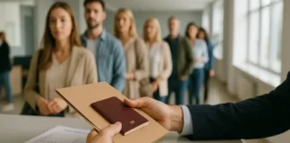 Итальянская виза для россиян: как получить визу в Италию и «итальянский шенген» на год, два или три Итальянская виза для россиян и итальянский шенген - как получить визу в Италию сцена подачи документов на шенген в Италии, без текста и логотипов, спокойная атмосфера