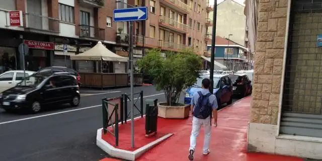 Красные тротуары Турина