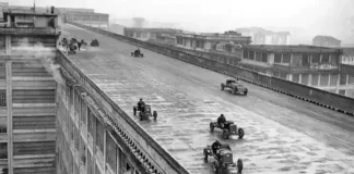 Фотографии исторических гонок на крыше Фабрики ФИАТ в Турине: возвращение в прошлое Испытание авто ФИАТ в Турине на крыше завода