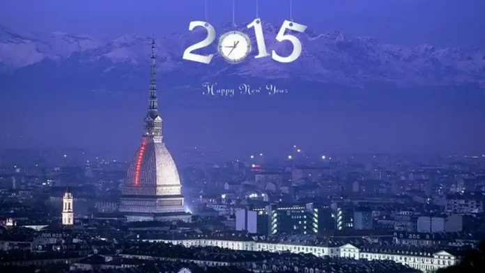 Встреча Нового года в Турине 2015