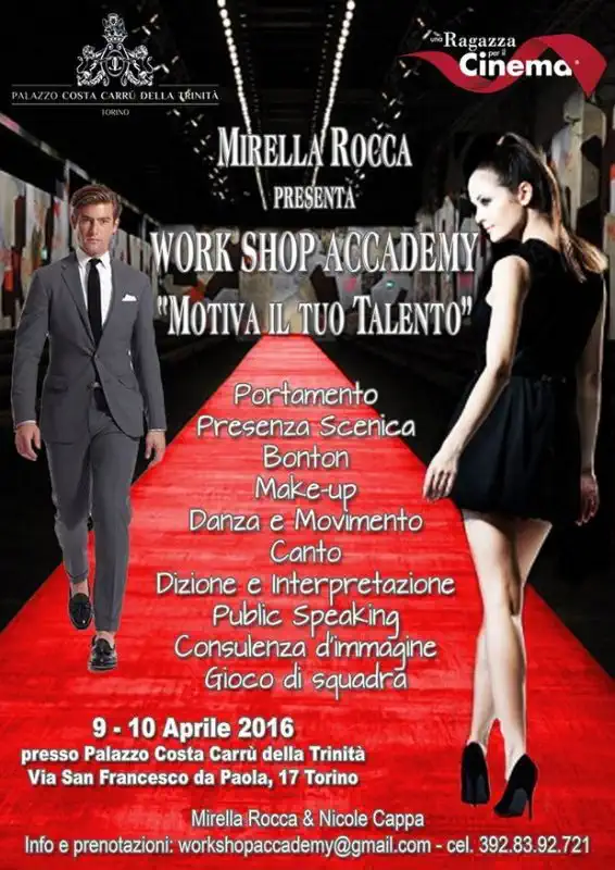 Workshop Accademy "Motiva il tuo talento" Torino 9-10 aprile