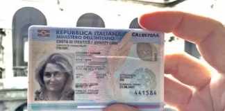 Carta d’identità — Карта ID Италия представляет электронное удостоверение личности Электронное удостоверение личности Италия