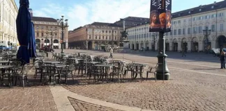 Карантин в Италии. Пустынные улицы центра Турина Центр Турина как пустыня Италия времена коронавируса