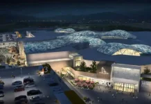 Многофункциональный торговый центр в Турине Италия Многофункциональный торговый комплекс обновленный Ле Гру