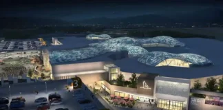 Многофункциональный торговый центр в Турине Италия Многофункциональный торговый комплекс обновленный Ле Гру