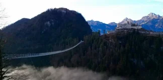 Тибетский мост в Италии самый длинный в мире Тибетский мост в Пьемонте Италия