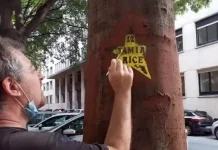 Четыре черных звезды в Турине в память о Джорже Флойде Италия память Джоржа Флойда Турин