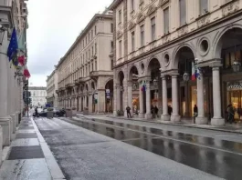 Новые пешеходные улицы Турина via Roma