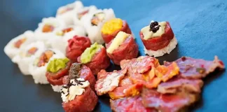 Пьемонтские суши Crushi из сырого мяса Пьемонтские суши Crushi из сырого мяса