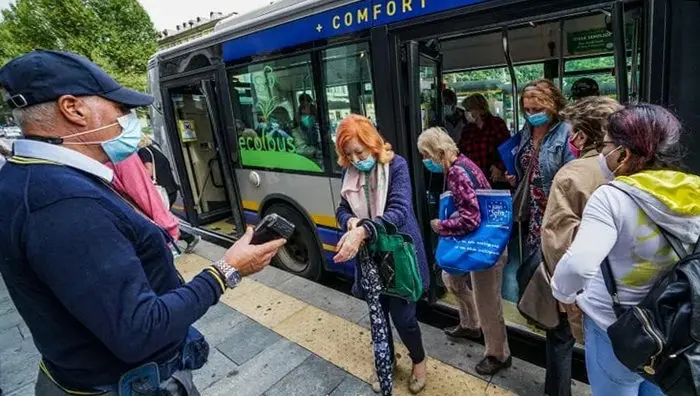 Super Green Pass проверки в автобусах и метро Турина