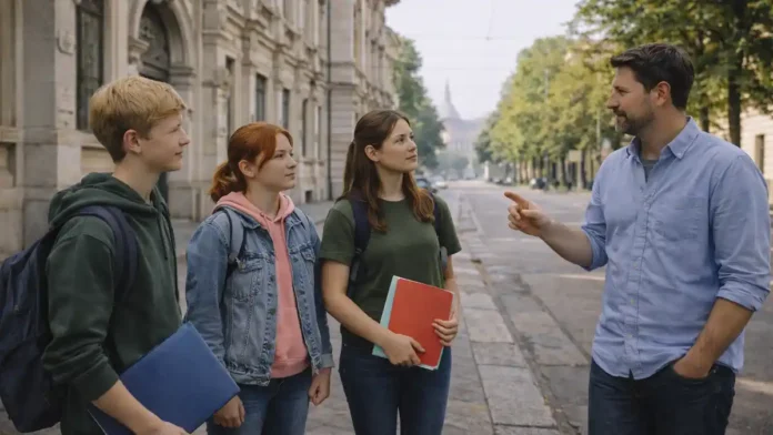 litsei-spinelli-turin Лицеи Турина: рейтинг Eduscopio 2025 и выбор школы Семейный выбор школы в Турине, современная городская атмосфера, учебная тема без текста и логотипов