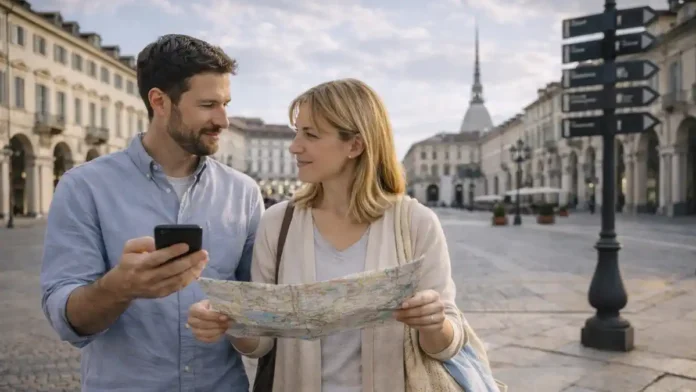 Лучшие музеи Турина - топ-10 для первого визита Атмосферный кадр из центра Турина с намеком на музейный маршрут, без текста и логотипов