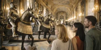 Королевская оружейная палата Турина: доспехи Савойи, легендарные мечи и самый эффектный зал Королевских музеев Королевская оружейная палата Турина: парадная галерея доспехов и исторического оружия в комплексе Королевских музеев Панорамный вид на экспозицию доспехов и оружия в Королевской оружейной палате Турина, атмосфера исторического наследия Савойи