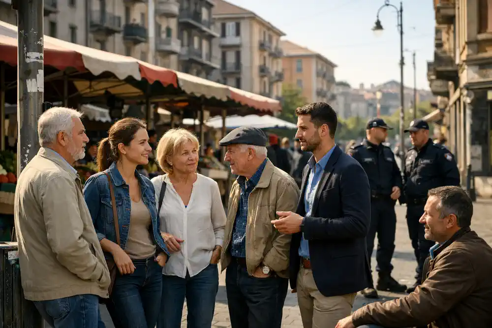 Протест против наркоторговли в Турине: район Барьера ди Милано