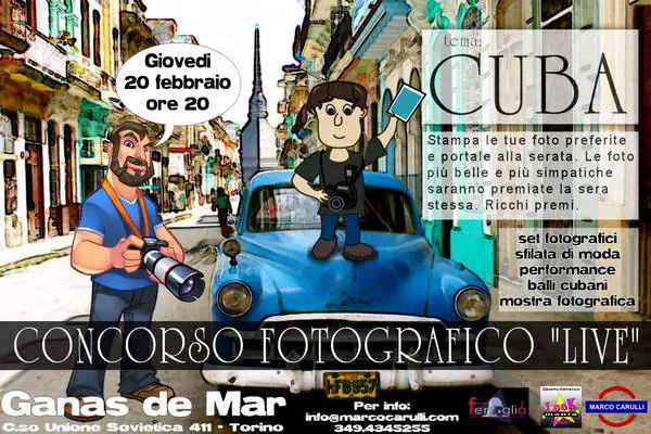 Marco Carulli 20 февраля 2014 Вечер Куба в Турине Corso Unione Sovietica 411