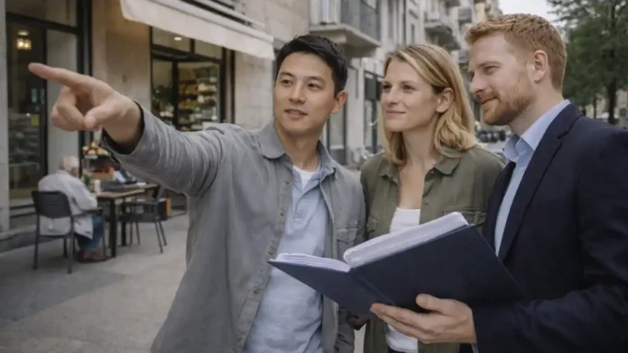 kitaitsy-v-italii-rynok-truda-analitika Китайцы в Италии и рынок труда: работа, зарплаты и бизнес Иллюстрация к материалу о занятости китайской общины в Италии: городская сцена, работа и повседневная жизнь, без брендов и текста.