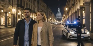 Безопасность в Турине ночью: где гулять спокойно и каких районов избегать Безопасность в Турине ночью - советы и районы Ночной Турин в мягком уличном свете, спокойная центральная улица и видимые патрули