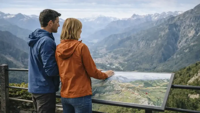 gornaia-sistema-europa-karta Горы в Италии на карте: Альпы на севере и Апеннины вдоль страны