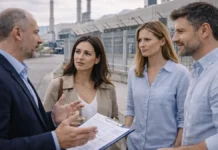 Fiat в Турине и спад автопрома: что происходит с Mirafiori и как это бьет по работе Работники у входа на завод Mirafiori в Турине на фоне спада автопрома индустриального входа (без логотипов и текста): несколько людей 30-55 лет в повседневной одежде обсуждают новости о работе, на заднем плане нейтральные производственные здания