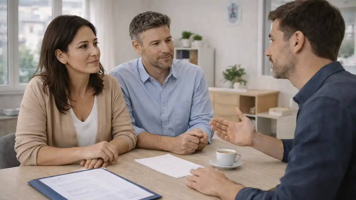 Однополые союзы в Италии: гражданский союз и права сцена консультации по семейному статусу в Италии, без брендов и текста, спокойная атмосфера