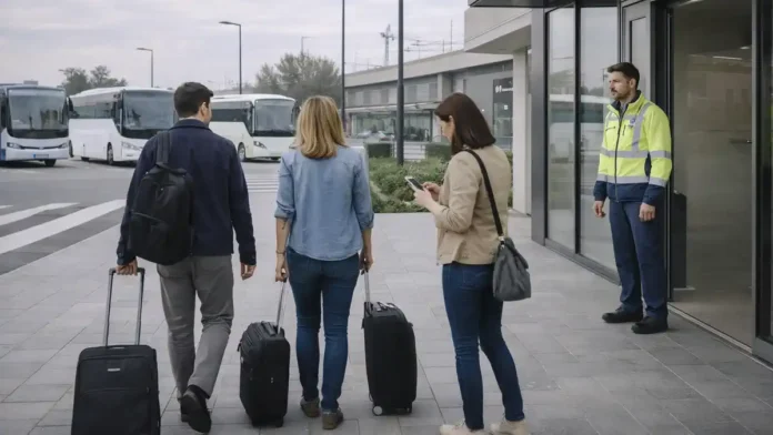 terminal-rebaudengo-turin Новый автобусный терминал Rebaudengo Fossata в Турине и будущая пересадка на метро 2 Дневной Турин, северные кварталы у станции Rebaudengo Fossata, современная городская инфраструктура, акцент на транспортный узел и аккуратную городскую среду без толпы