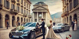 Mercedes и Porsche: аренда авто на свадьбу в Турине Люксовые автомобили Mercedes и Porsche для свадьбы в Турине