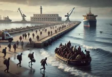 Как Италия сократила число мигрантских лодок Мигранты прибывают на берег Лампедузы