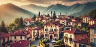 Биелла город богатых итальянцев с недорогой недвижимостью Панорама Бьеллы: старинный город с доступной недвижимостью в Италии