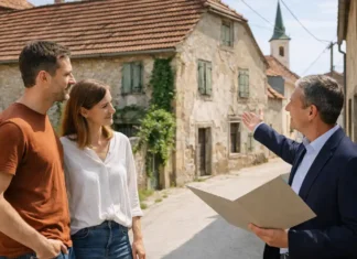 Дом за 12 центов в Хорватии: Леград продает жилье за 0,12€ и зовет новых жителей Дом за 12 центов в Хорватии Леград программа покупки жилья Небольшой европейский городок, молодой паре показывают старый дом под ремонт, атмосфера переезда и нового старта