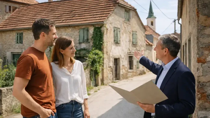 dom-za-12-centov-legrad-horvatiya Дом за 12 центов в Хорватии Леград программа покупки жилья Небольшой европейский городок, молодой паре показывают старый дом под ремонт, атмосфера переезда и нового старта