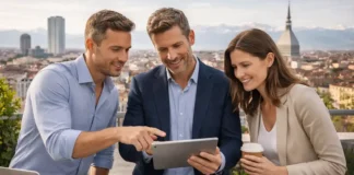 Инвестиции в Турин в 2026 году: куда вкладывают деньги, перспективы и риски Инвестиции в Турин: недвижимость и бизнес в 2026 году Современный Турин, деловой район и жилые кварталы как символ инвестиционного потенциала города.