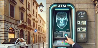 Банкоматы в Италии исчезают? Как изменятся способы снятия наличных Современный банкомат в Италии с технологией NFC и распознаванием лица