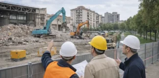 Снос завода FIAT в Турине: почему легендарные Officine Grandi Motori исчезают и что построят на их месте Снос завода FIAT в Турине: Officine Grandi Motori и планы застройки района Аврора Современный Турин, демонтаж исторического промышленного комплекса и визуальный образ будущего обновления района с зелёной зоной и жильём.