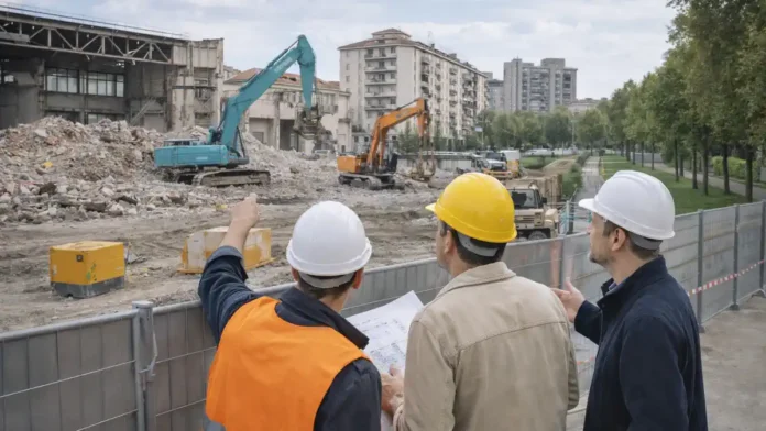 snos-zavoda-fiat-turin-aurora-proekt Снос завода FIAT в Турине: Officine Grandi Motori и планы застройки района Аврора Современный Турин, демонтаж исторического промышленного комплекса и визуальный образ будущего обновления района с зелёной зоной и жильём.