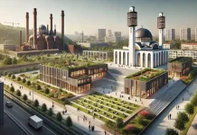 Одна из крупнейших мечетей Италии появится в Турине: проект, которого ждали с 2019 года Визуализация новой мечети в Турине — исламский культурный центр с библиотекой и общежитием