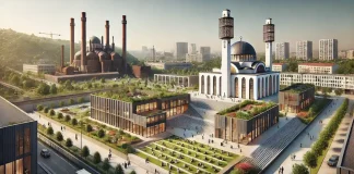 Одна из крупнейших мечетей Италии появится в Турине: проект, которого ждали с 2019 года Визуализация новой мечети в Турине — исламский культурный центр с библиотекой и общежитием