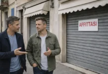 Закрытые магазины в Barriera di Milano (Турин): почему витрины пустеют и что будет с районом Закрытые магазины в Barriera di Milano Турин - пустующие витрины и причины Улица Barriera di Milano днем, закрытые витрины и вывески аренды, спокойная городская сцена, акцент на изменениях района.