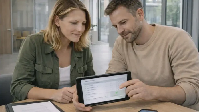 Социальное жильё в Турине: как подать заявку и проверить результаты Нейтральная городская сцена Турина с акцентом на тему доступного жилья и документов, без текста и логотипов